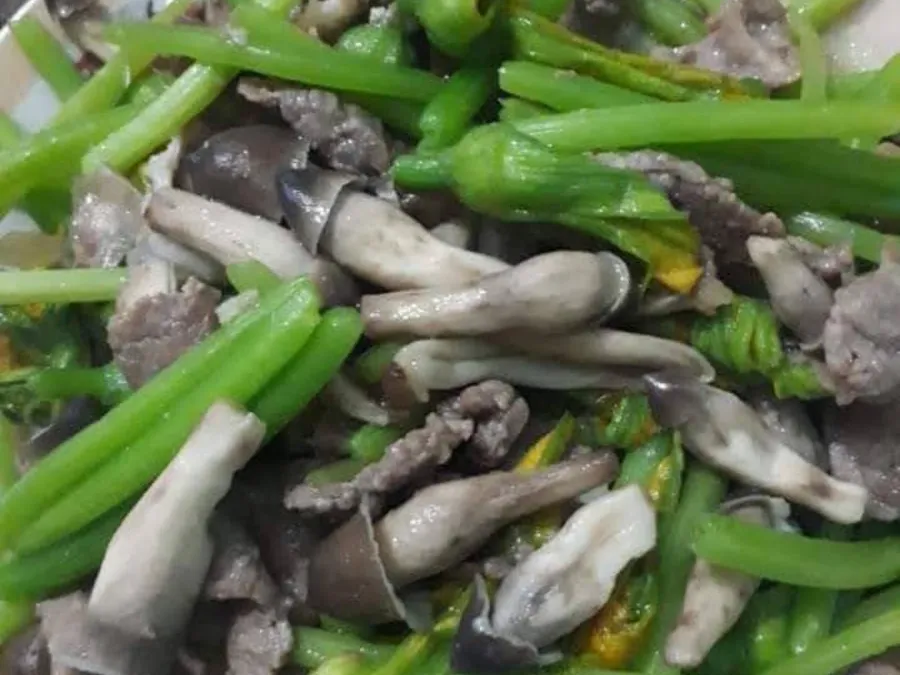 Nấm mối xào đậu rồng giòn ngọt